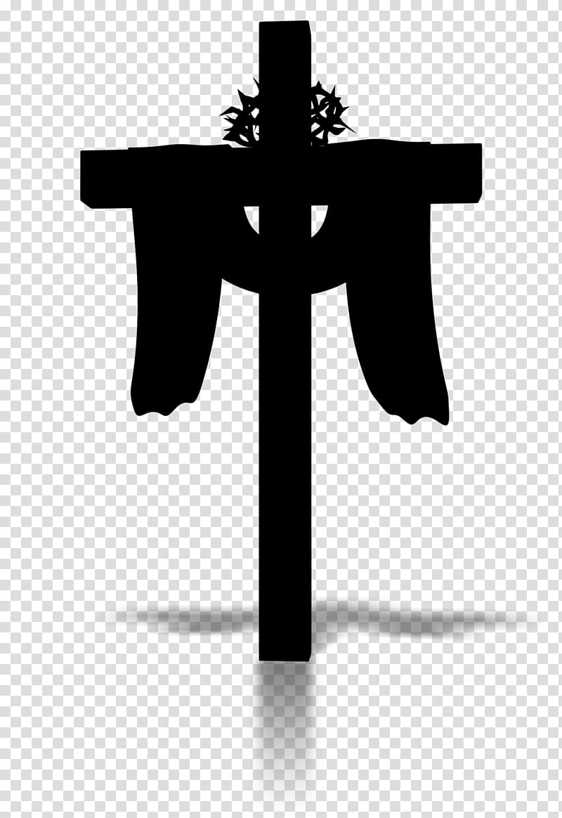 Cross Symbol, Crucifix, Silhouette, Line, Black M, Blackandwhite transparent background PNG clipart