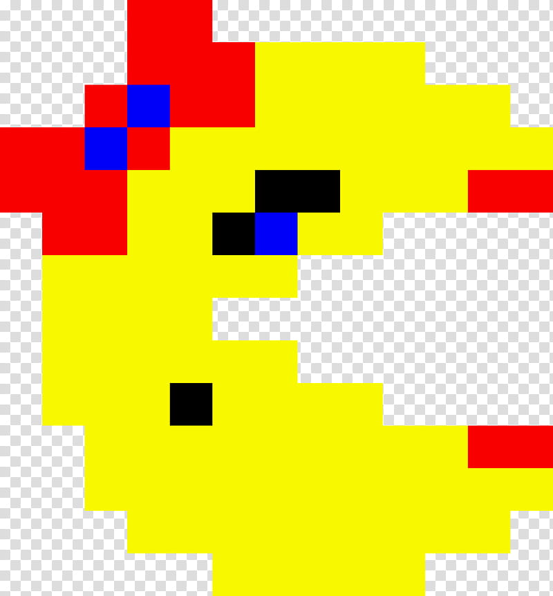 Pacman Pixel Art, Ms Pacman, Pacman 256, Video Games, Arcade Game, Amusement Arcade, Yellow, Line transparent background PNG clipart