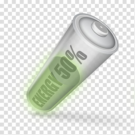 Icon battery energy level, battery_half transparent background PNG clipart