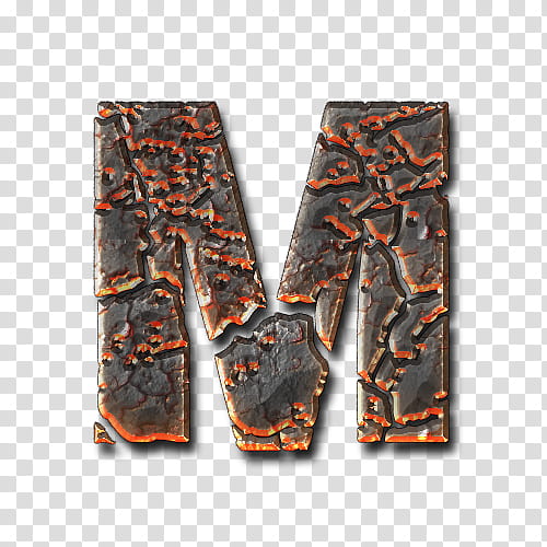 Lava Alphabetical , M letter illustration transparent background PNG clipart