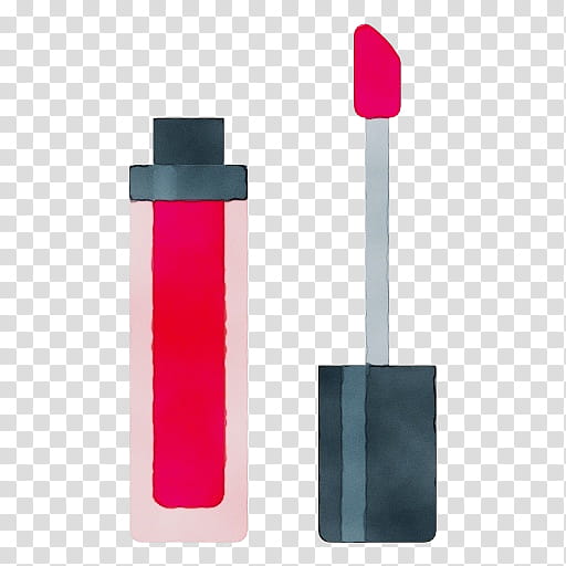 Lips, Watercolor, Paint, Wet Ink, Lip Gloss, Lipstick, Magenta, Saem Kissholic Lipstick M transparent background PNG clipart