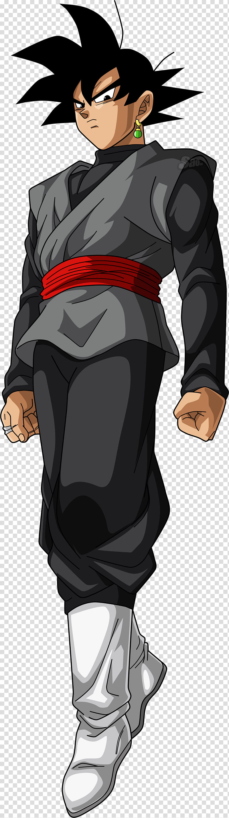 Goku Black V, Dragon Ball character illustration transparent background PNG clipart