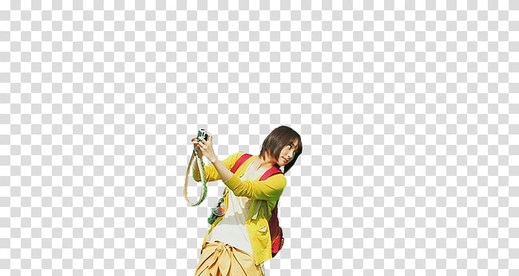 women's yellow jacket close-up transparent background PNG clipart