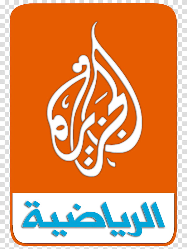 Aljazeera Sport Logo, orange, white, and blue logo transparent background PNG clipart