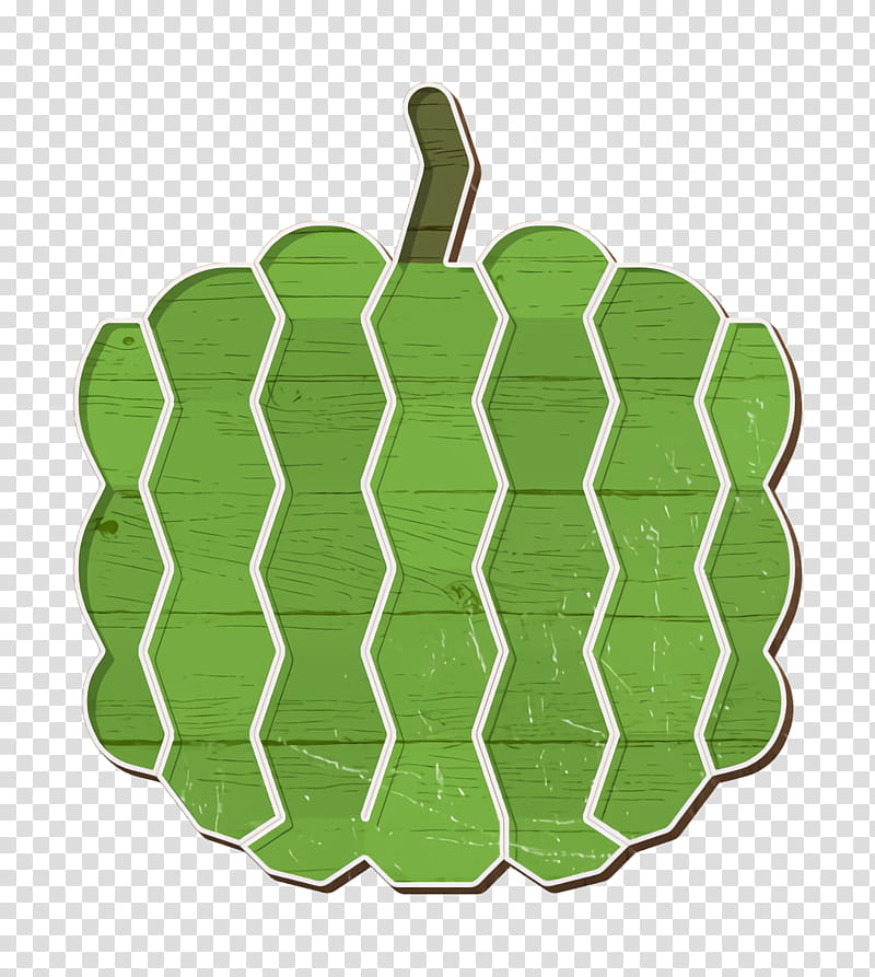 Custard apple icon Fruit and Vegetable icon, Green, Leaf, Plant, Pear transparent background PNG clipart