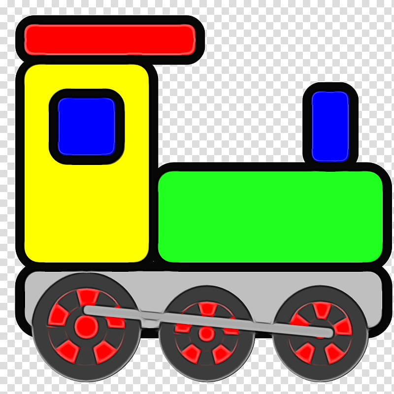 transport vehicle line rolling locomotive, Watercolor, Paint, Wet Ink, Rolling transparent background PNG clipart