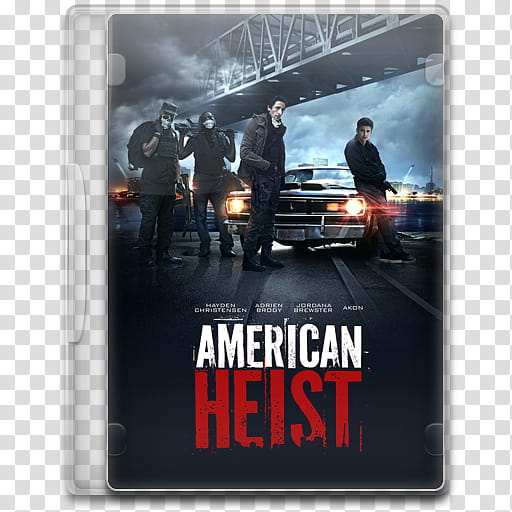 Movie Icon , American Heist, American Heist DVD case transparent background PNG clipart