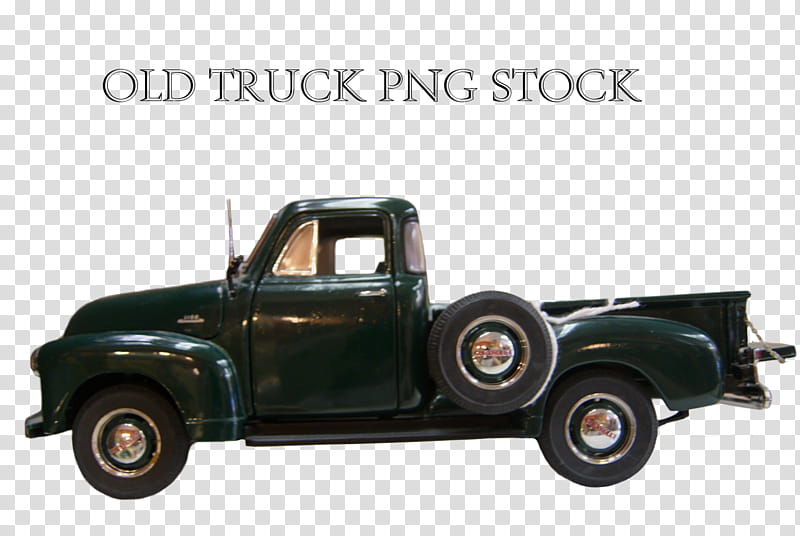 Old Truck, green old truck art transparent background PNG clipart
