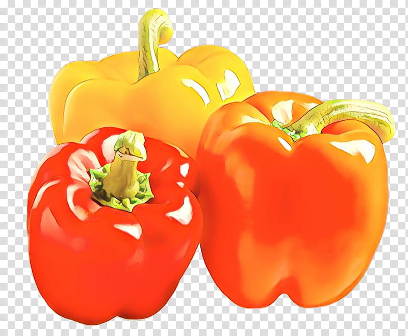 Orange, Natural Foods, Bell Pepper, Pimiento, Vegetable, Red Bell Pepper, Capsicum, Plant transparent background PNG clipart