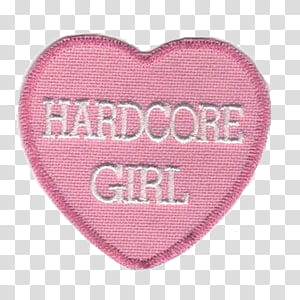 New DISCULPA, hardcore girl logo patch transparent background PNG clipart