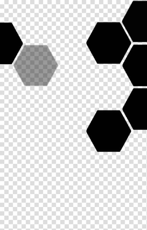 Hexagono , black and white transparent background PNG clipart