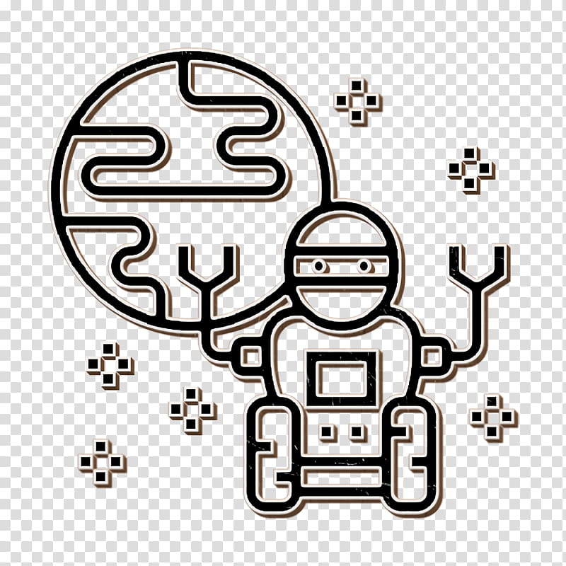 Astronautics Technology icon Rover icon, Line, Line Art transparent background PNG clipart