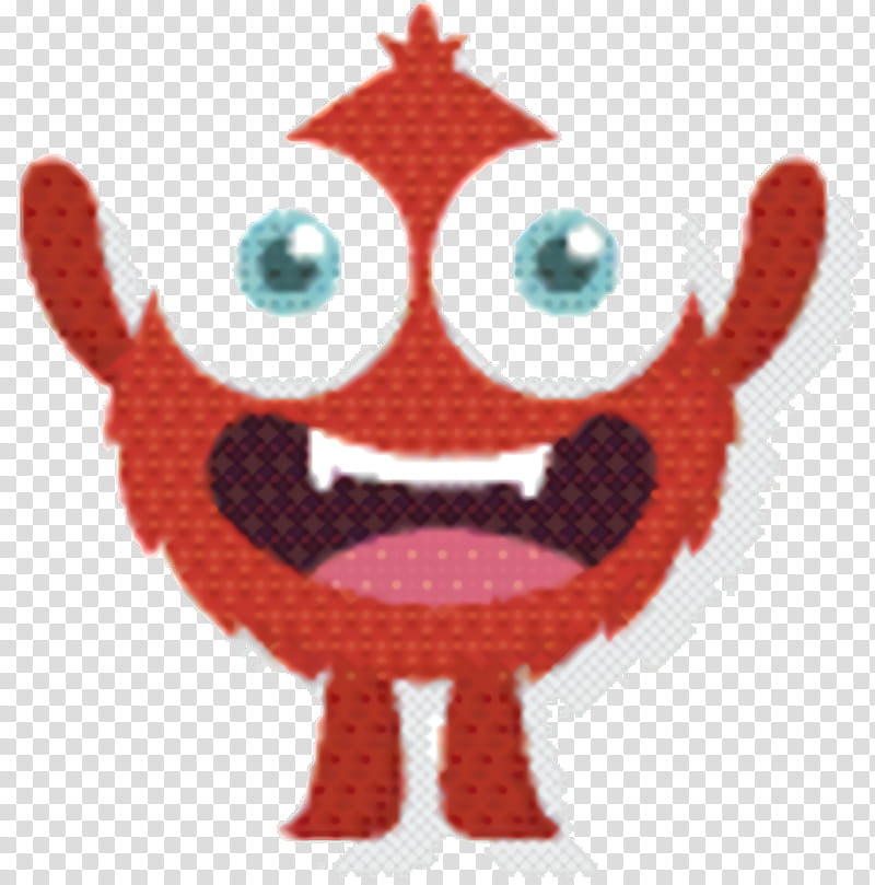 Emoticon Smile, Monster, Red, Drawing, Giant, Eye, Cartoon, Nose transparent background PNG clipart