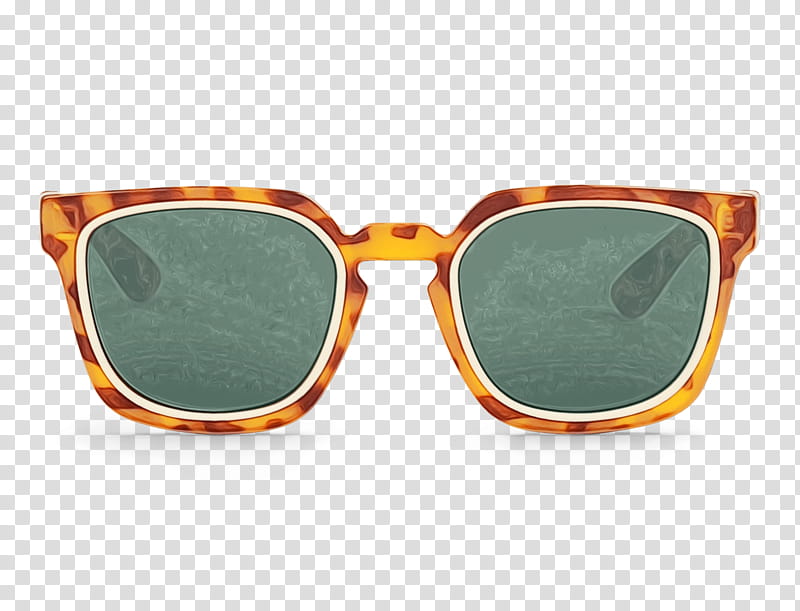 Glasses, Watercolor, Paint, Wet Ink, Eyewear, Sunglasses, Orange, Personal Protective Equipment transparent background PNG clipart