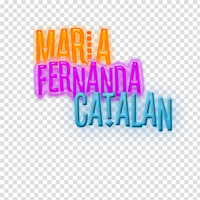 Texto Maria Fernanda Catalan transparent background PNG clipart