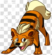 commish, growlithe growl, brown animal illustration transparent background PNG clipart