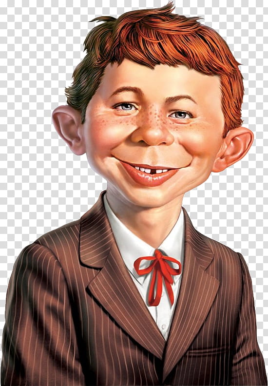 MAD Alfred E Neuman transparent background PNG clipart