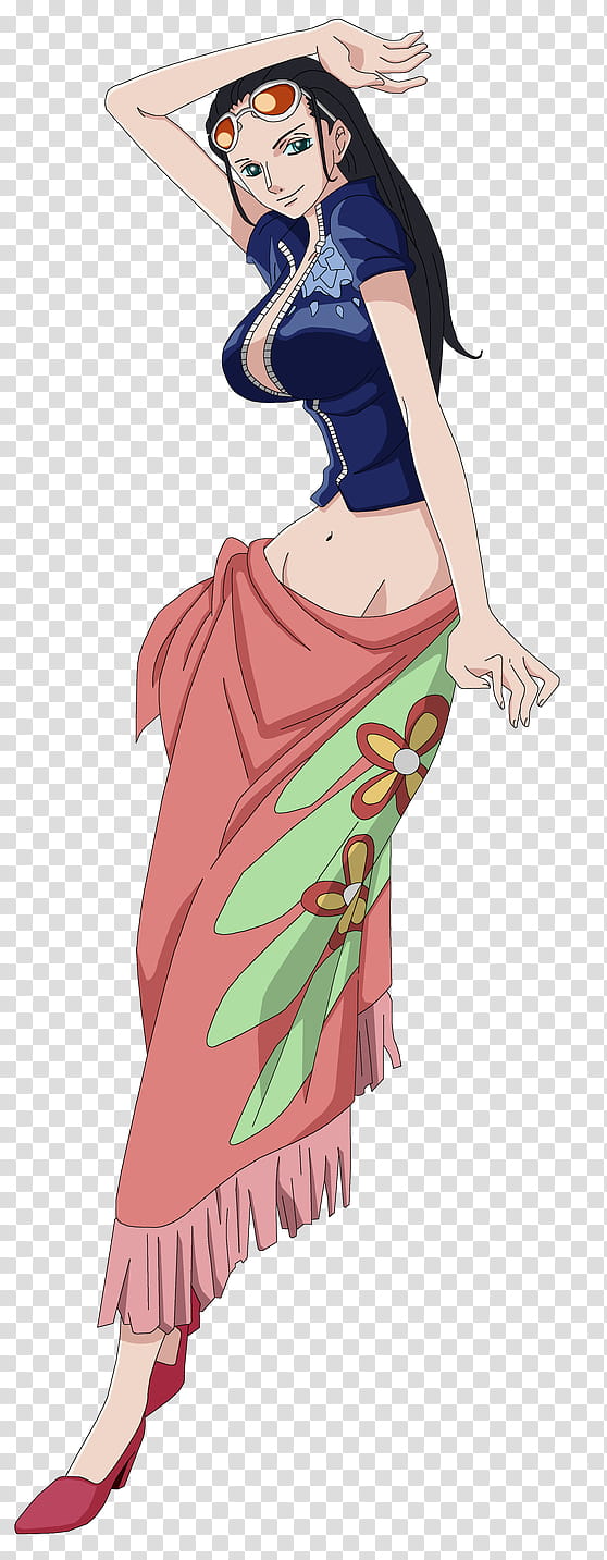 Nico Robin Y Render, female One Piece character transparent background PNG clipart