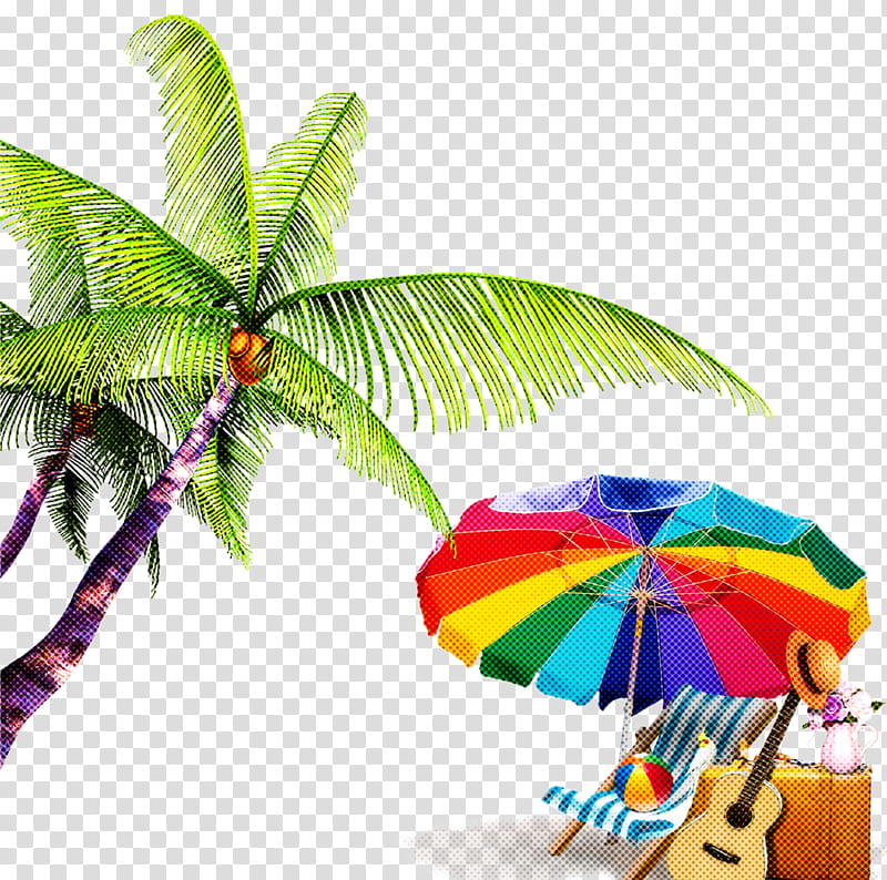 Palm tree, Leaf, Umbrella, Coconut, Arecales, Plant, Fashion Accessory, Tropics transparent background PNG clipart