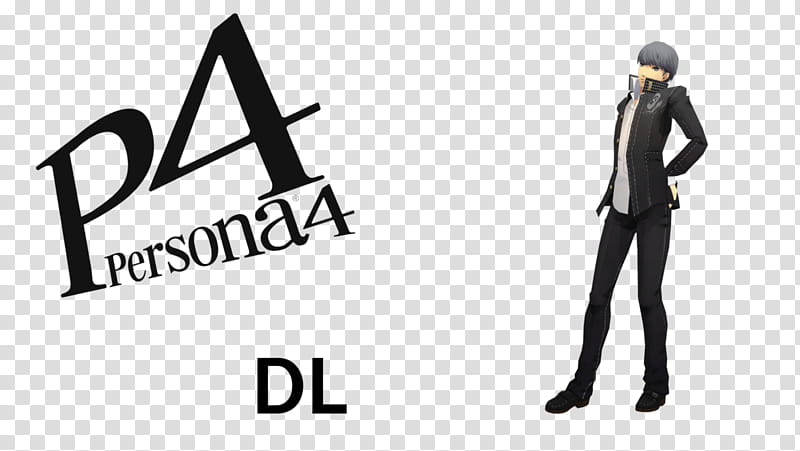 (MMD/Persona ), Yu Narukami DL, Persons  character illustration with text overlay transparent background PNG clipart