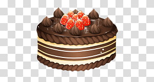 sweets 30 s, chocolate covered cake illustration transparent background PNG clipart thumbnail