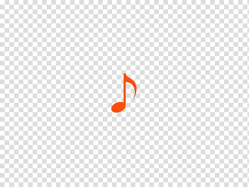 orange music note transparent background PNG clipart