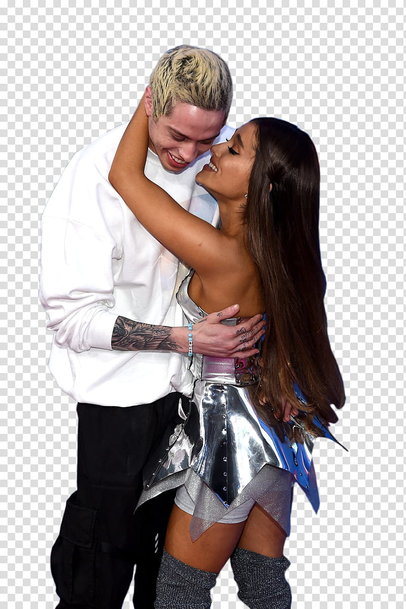 Ariana Grande y Pete Davidson transparent background PNG clipart