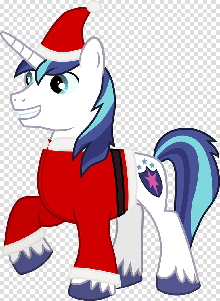 Shining Armor (christmas), white and red My Little Pony transparent background PNG clipart