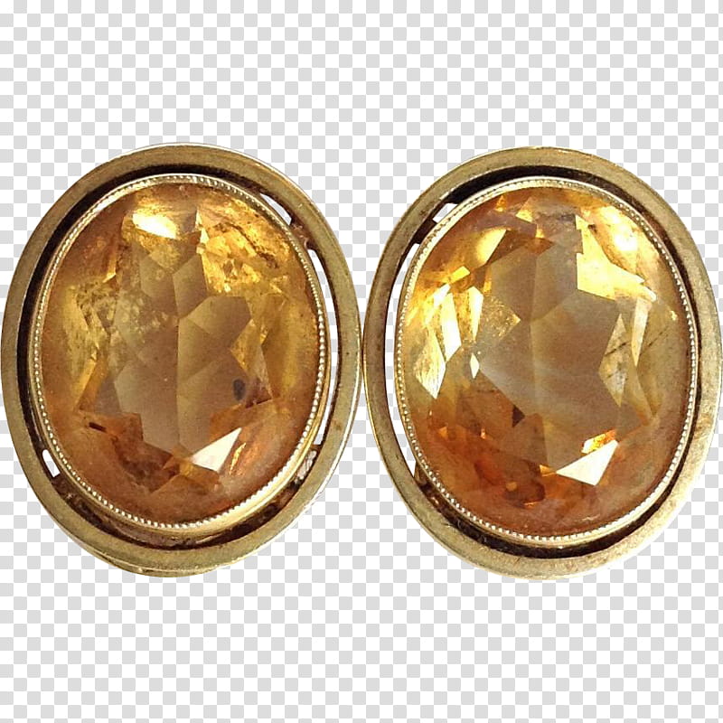 Gold Earrings, Gemstone, Body Jewellery, Citrine, Oval, Human Body, Body Jewelry, Metal transparent background PNG clipart