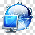 Oxygen Refit, xchat, globe and computer monitor illustration transparent background PNG clipart