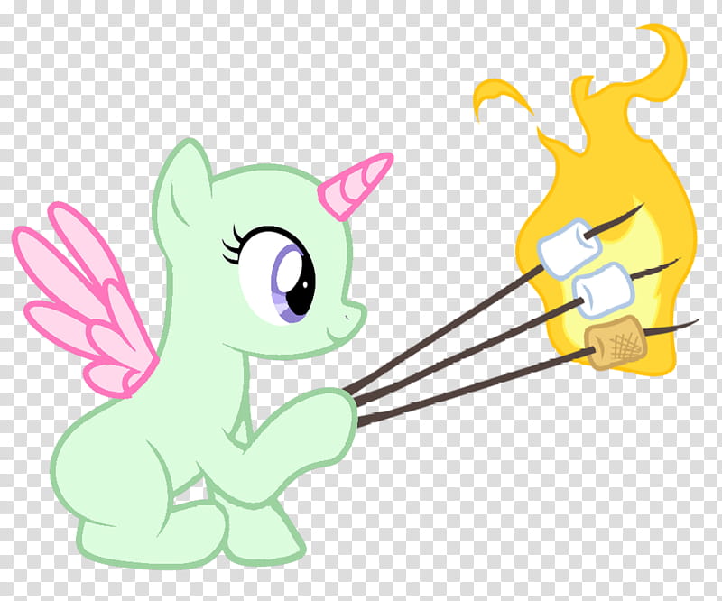 MLP Pony Roasting Marshmallows Base transparent background PNG clipart