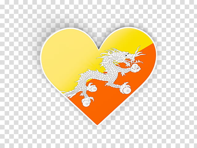 Love Background Heart, Bhutan, Flag Of Bhutan, Flags Of The World, National Flag, Flag Of China, Online Shopping, Yellow transparent background PNG clipart