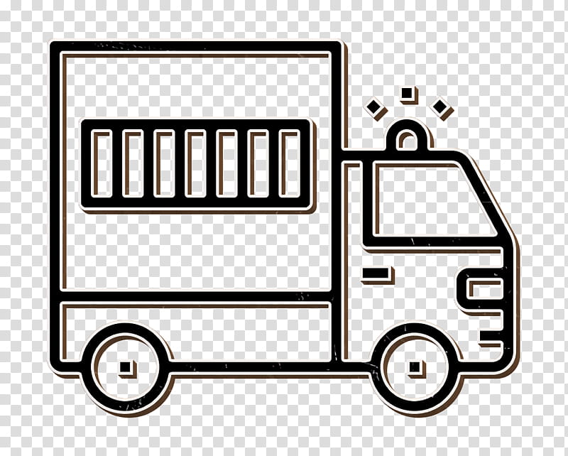 Car icon Prisoner transport vehicle icon, Coloring Book, Truck transparent background PNG clipart