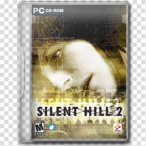 Game Icons , Silent-Hill-, Silent Hill  PC CD-Rom case transparent background PNG clipart