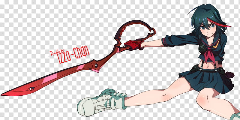 Renders Matoi Ryuuko Kill la Kill, female anime character transparent background PNG clipart