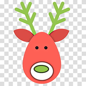 Reindeer transparent background PNG clipart thumbnail