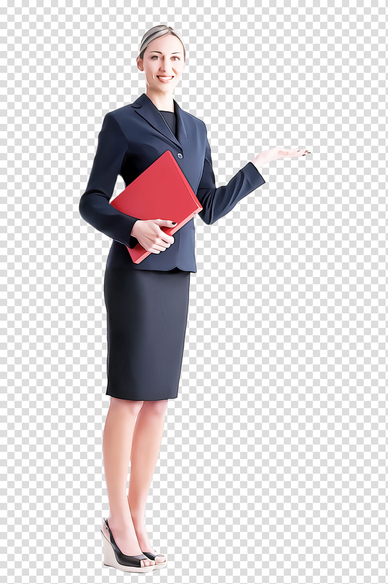 clothing standing sleeve dress pencil skirt, Formal Wear, Flight Attendant, Employment, Uniform transparent background PNG clipart