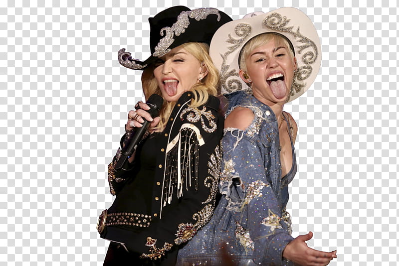 Madonna y Miley Cyrus MTV Unplugged transparent background PNG clipart