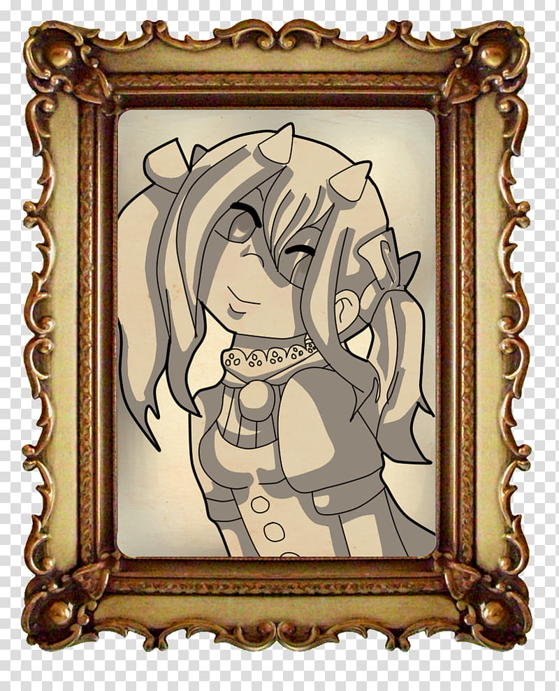 Mimi in a Frame transparent background PNG clipart