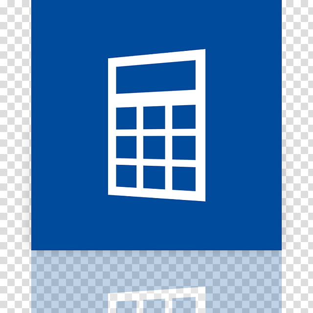 Metro UI Icon Set  Icons, Calculator alt_mirror, blue and white logo illustration transparent background PNG clipart