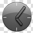 CP For Object Dock, black clock displaying : transparent background PNG clipart