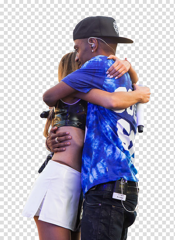 Ariana y Big Sean Singua editions transparent background PNG clipart