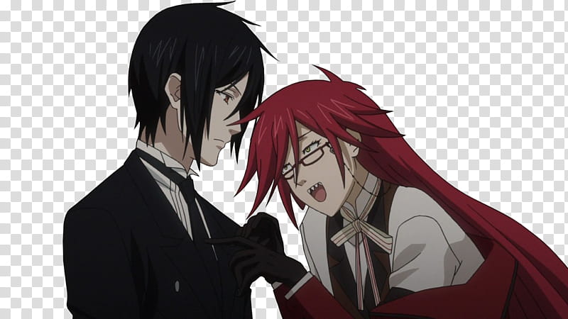 Sebastian and Grell Render transparent background PNG clipart