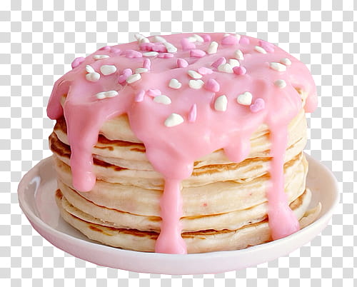x, pancake with pink dip transparent background PNG clipart