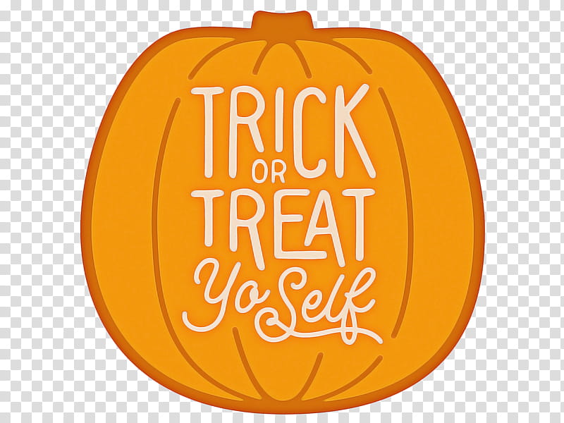 Halloween Trick Or Treat, Pumpkin, Halloween , Jackolantern, Orange, Logo, Sticker, Typography transparent background PNG clipart