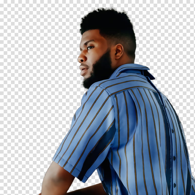 Watercolor, Paint, Wet Ink, Khalid, Musician, Artist, Outta My Head, Spotify transparent background PNG clipart