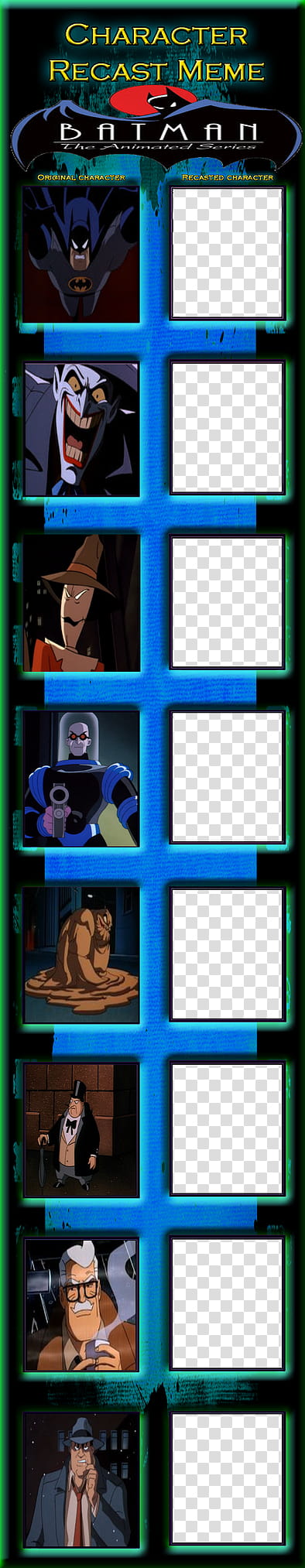 Batman: The Animated Series Recast Meme transparent background PNG clipart