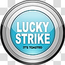 Lucky Strike Dock Icons, UltraLights x transparent background PNG clipart