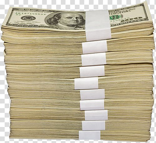 WEBPUNK , bundle of  US dollar banknote transparent background PNG clipart