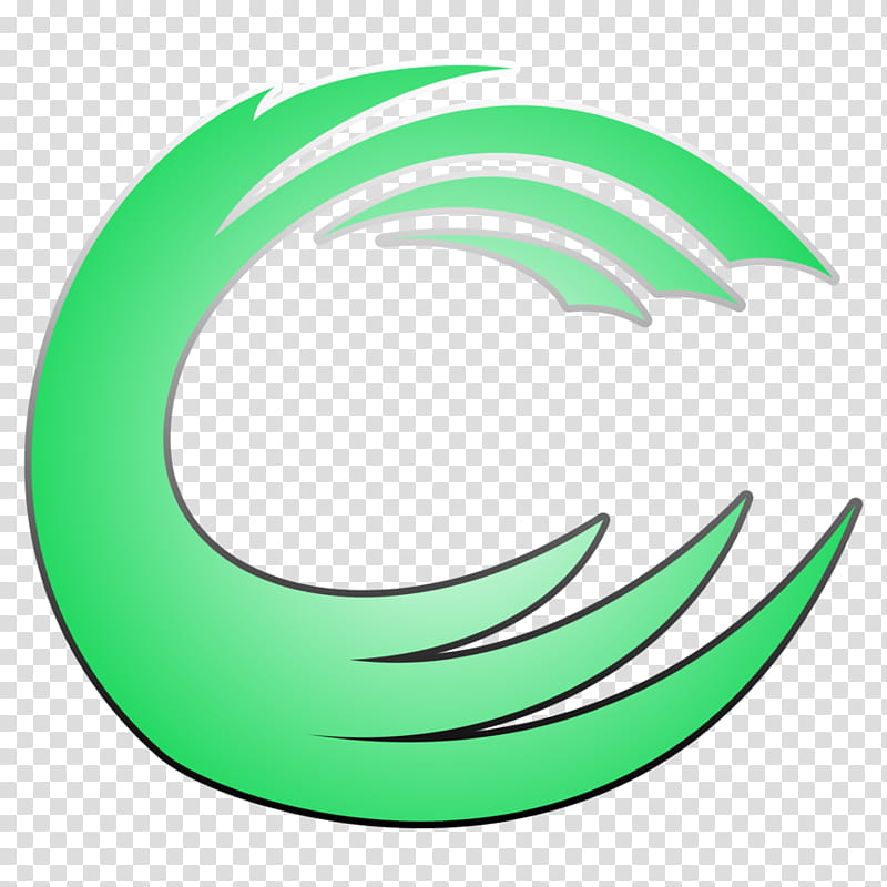 Green Leaf Logo, Circle, Crescent, Disk, Symbol, Line, Semicircle, Curve transparent background PNG clipart